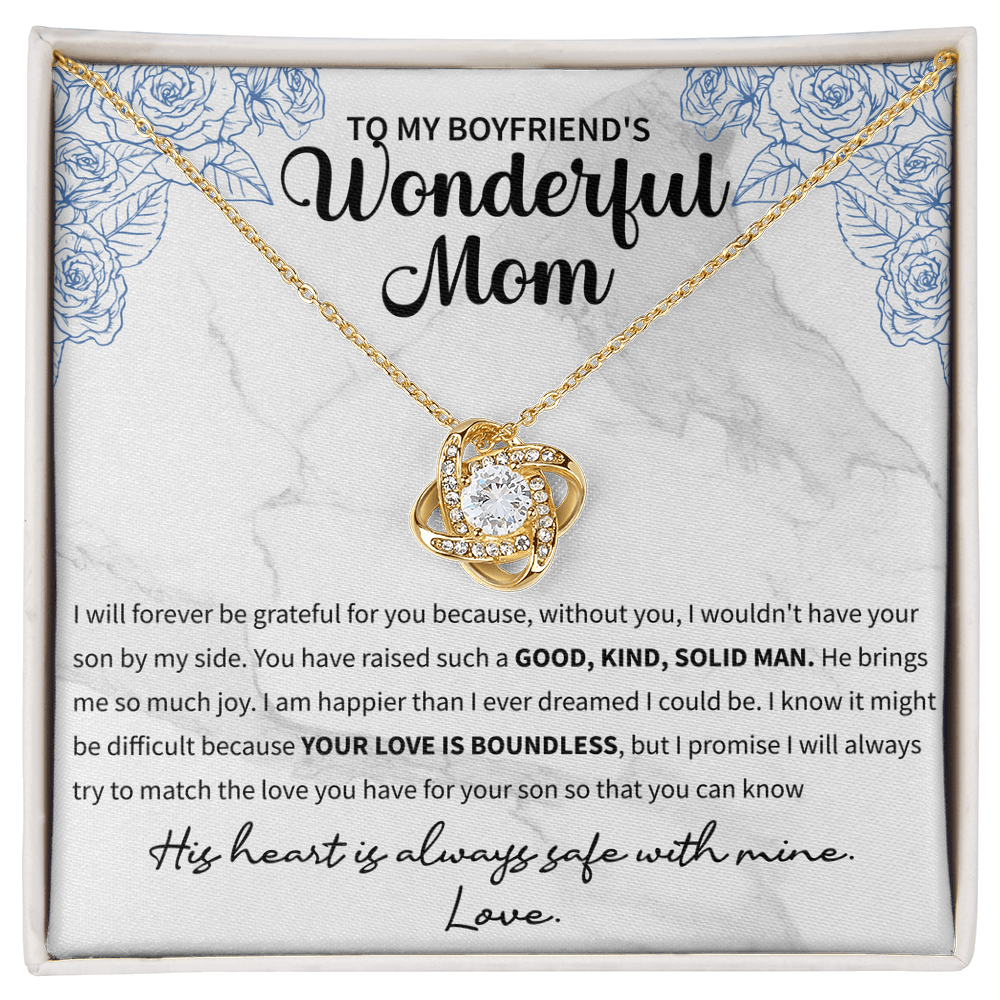 To my boyfriend's wonderful mom Love Knot Necklace - Beauty Belliss